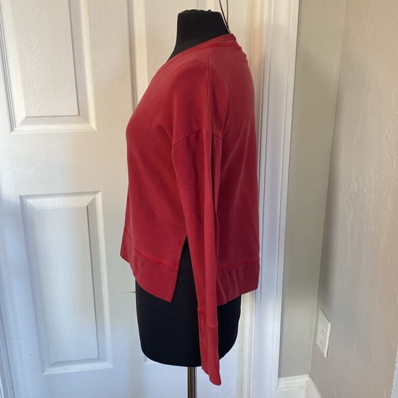 Athleta Red Long Sleeve Sweatshirt - Picture 2 of 6